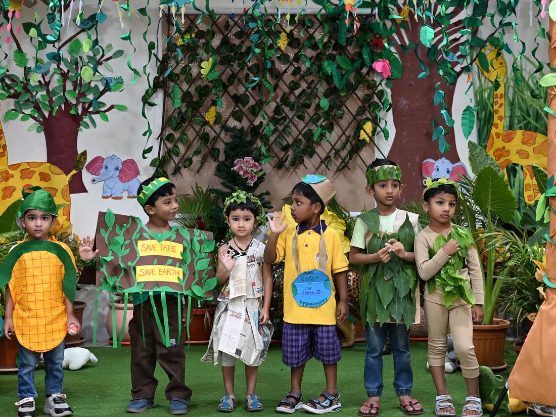 Early Years Young children at an early years celebration in costume