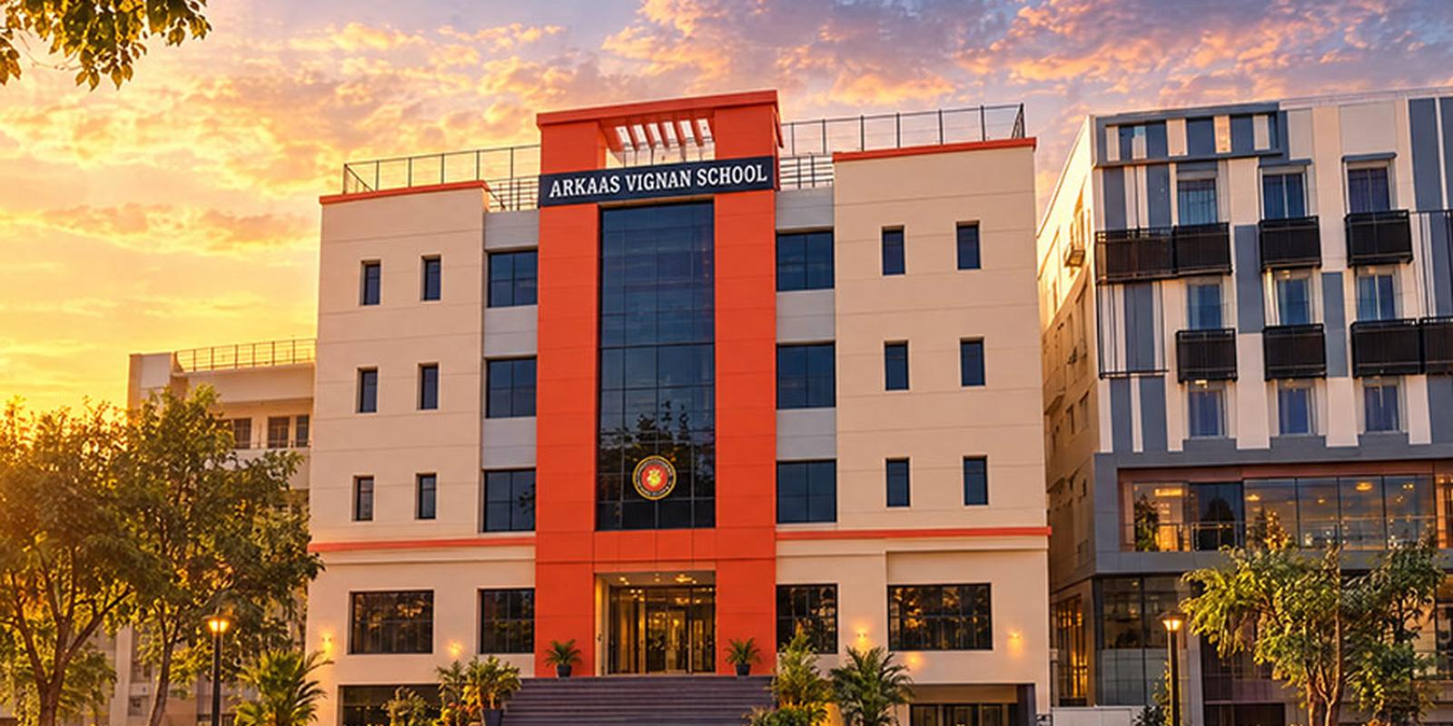 Arkaas Vignan School campus in Puppalguda, Hyderabad